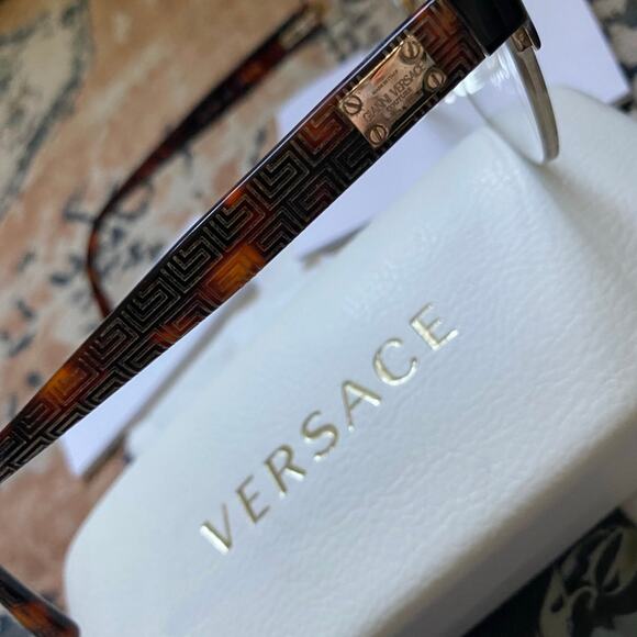 Versace Eyeglass Frames Women’s Gold Tortoise Shell main image 10